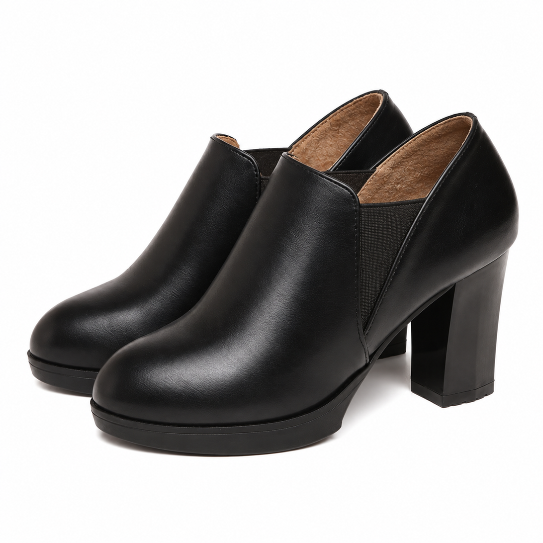 SUNKISSEDSTEP Women’s Workday Block Heel Slip-On Shoes
