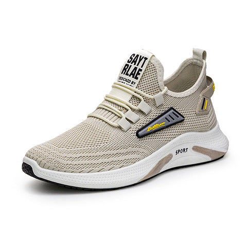 SUNKISSEDSTEP Men’s Lightweight Flyknit Cushioned Walking Sneakers