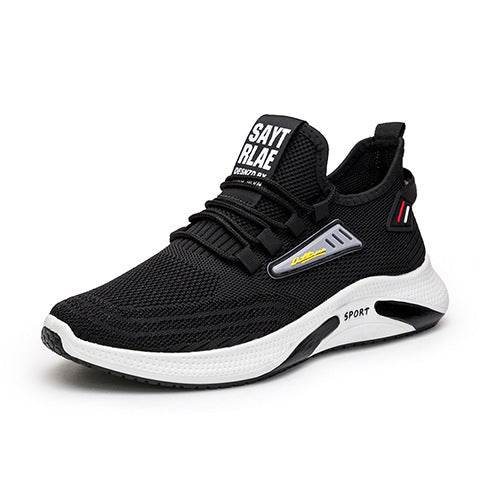SUNKISSEDSTEP Men’s Lightweight Flyknit Cushioned Walking Sneakers