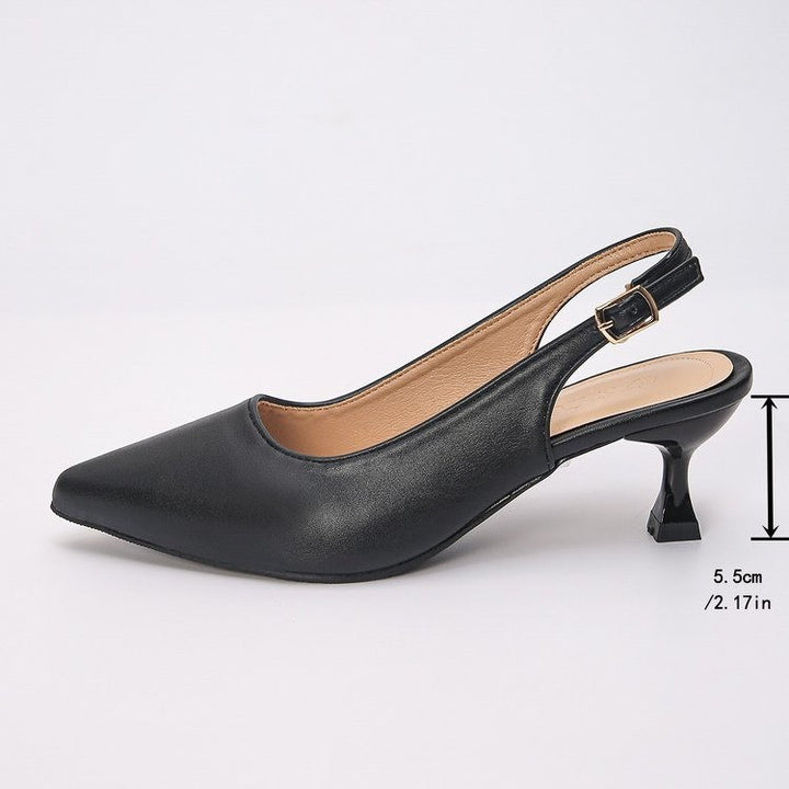 Pointed Toe Slingback Heels