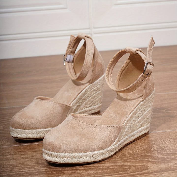 SUNKISSEDSTEP Women’s Marbella Espadrille Wedge Sandals (US 5–9.5)