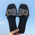 SUNKISSEDSTEP Women’s Harper Chain Accent Comfort Slides (US 6–8.5)