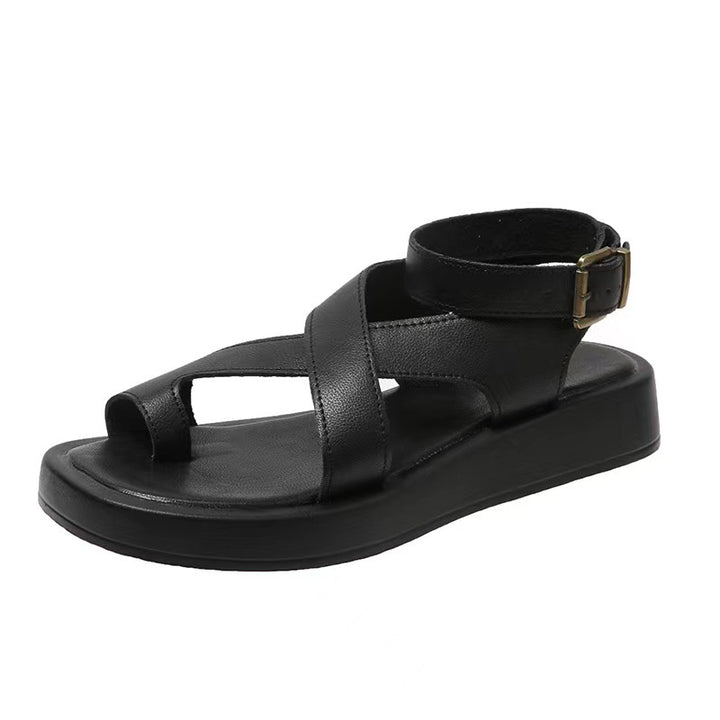 SUNKISSEDSTEP Women’s Toe-Loop Roman Platform Sandals (US 5.5–9.5)