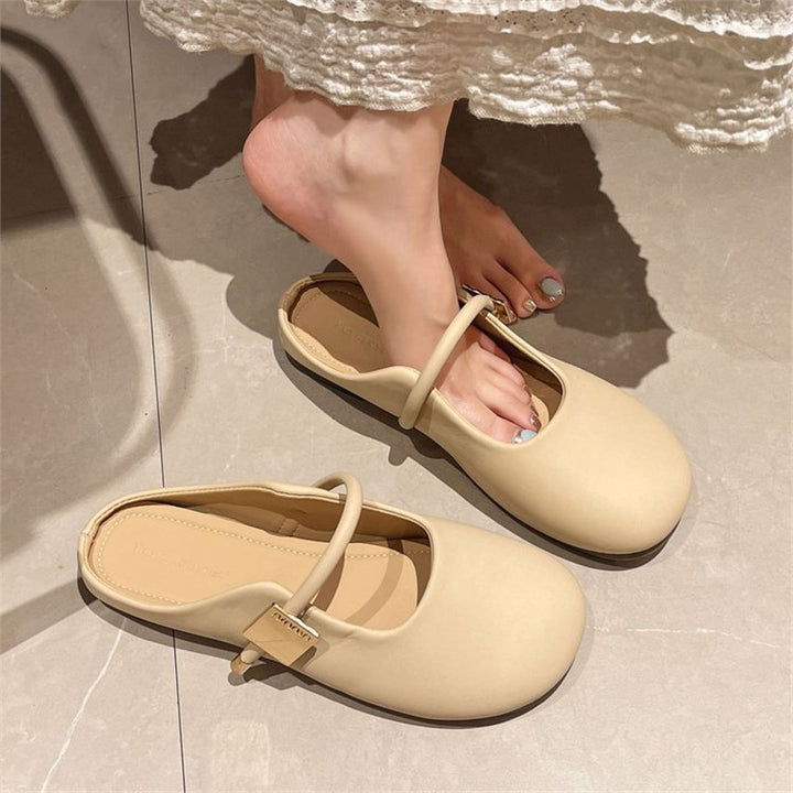 Mary Jane Mule Flats
