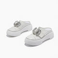 Crystal Platform Mule Clogs