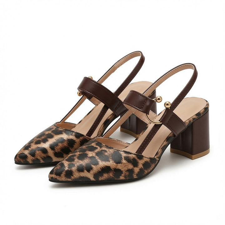 Pointed Toe Slingback Heels