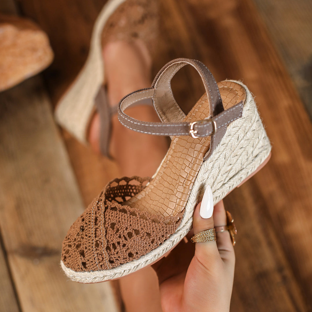 SUNKISSEDSTEP Women’s Marbella Espadrille Platform Sandals (US 5.5–9.5)