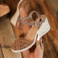 SUNKISSEDSTEP Women’s Marbella Espadrille Platform Sandals (US 5.5–9.5)