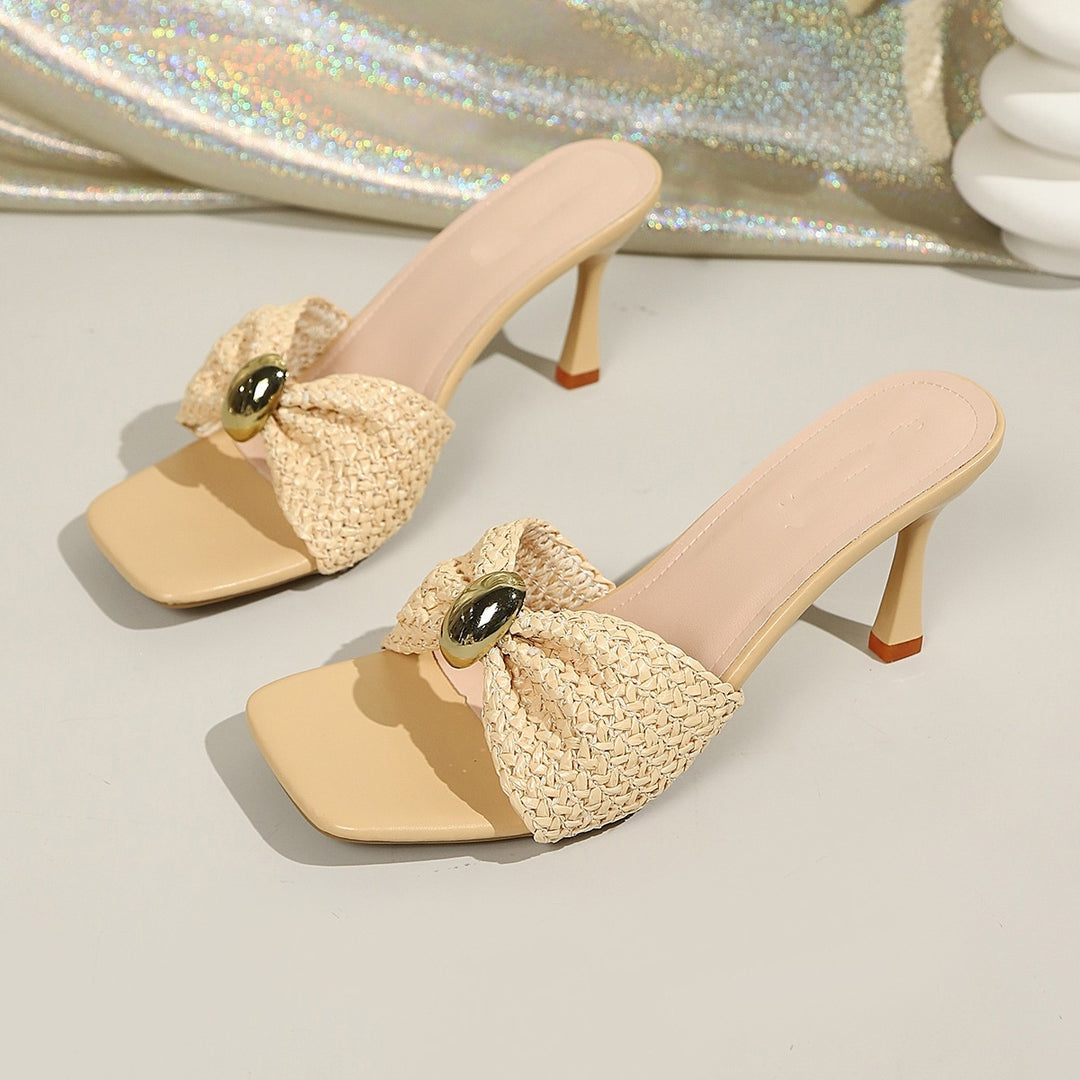 SUNKISSEDSTEP Women’s Braided Heel Sandals (US 6–9.5)