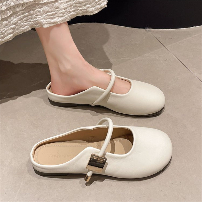 Mary Jane Mule Flats
