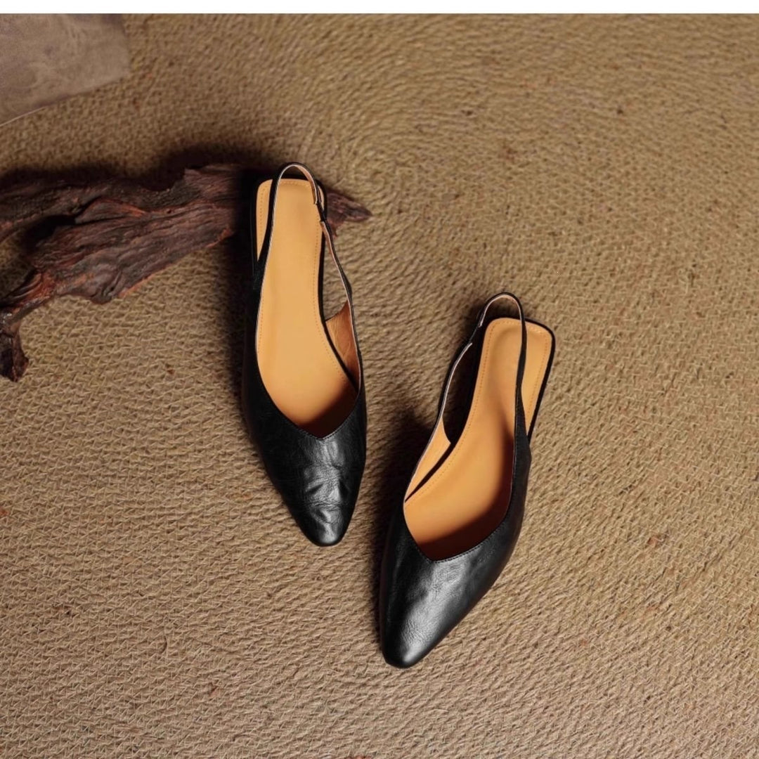 SUNKISSEDSTEP Women’s Paris Pointed-Toe Slingback Flats (US 5.5–8)
