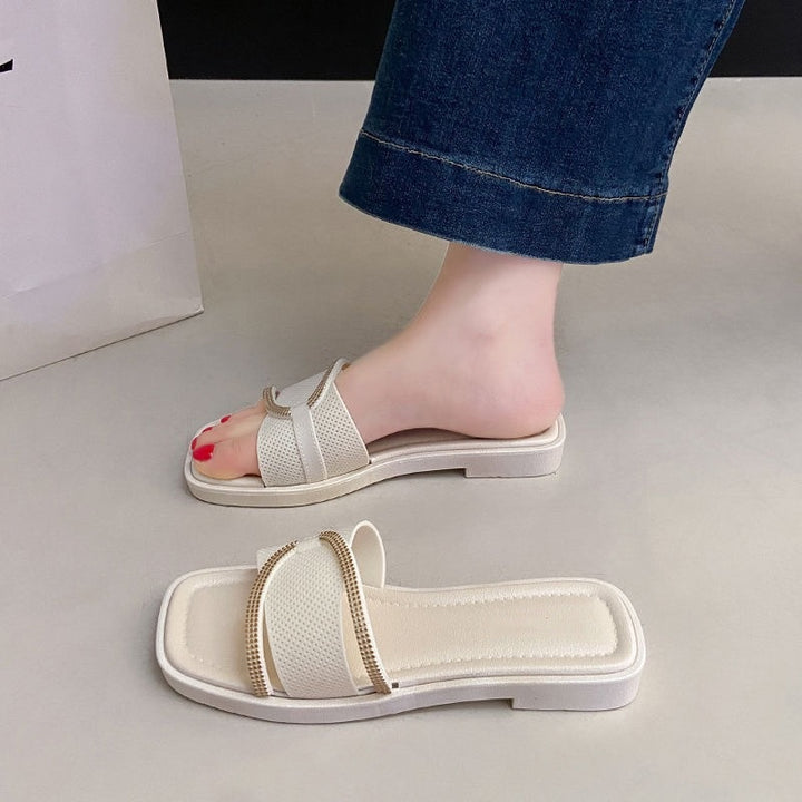 SUNKISSEDSTEP Women’s Rhinestone Platform Slides (US 6–8.5)