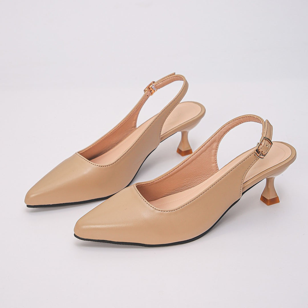 Pointed Toe Slingback Heels