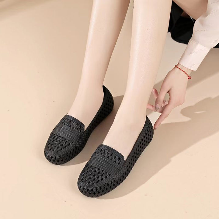 SUNKISSEDSTEP Women’s Comfort Quiet-Step PVC Slides (US 6–8.5)