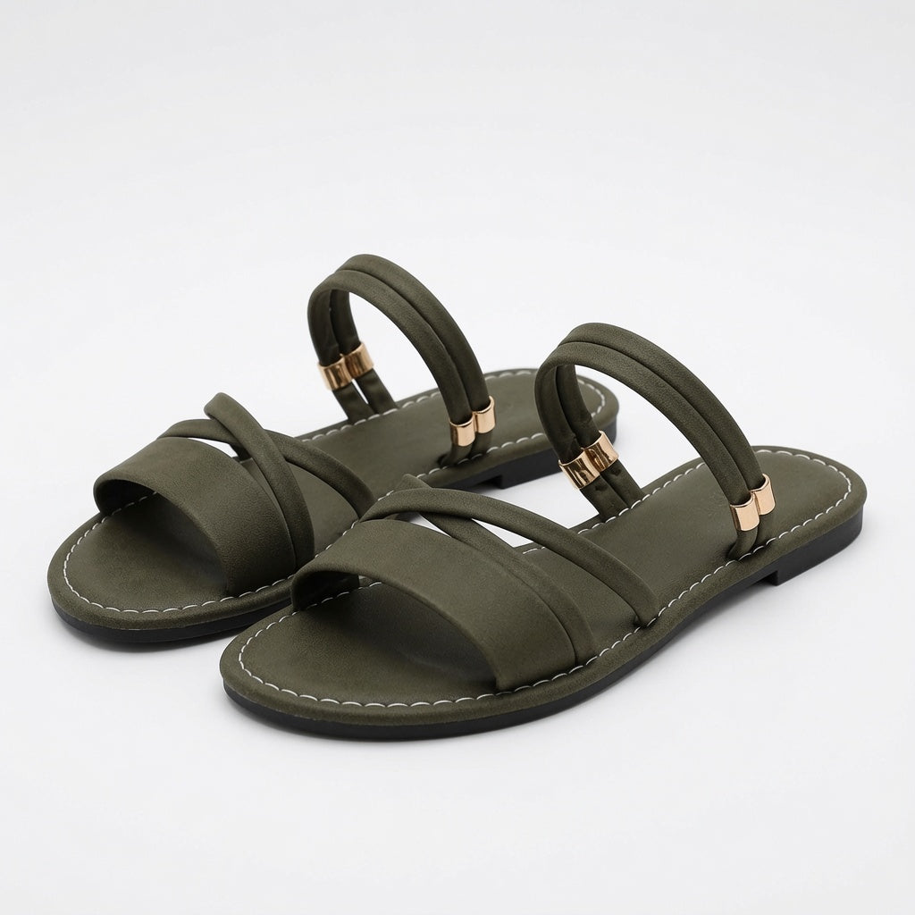 Convertible Two-Way Flat Sandals