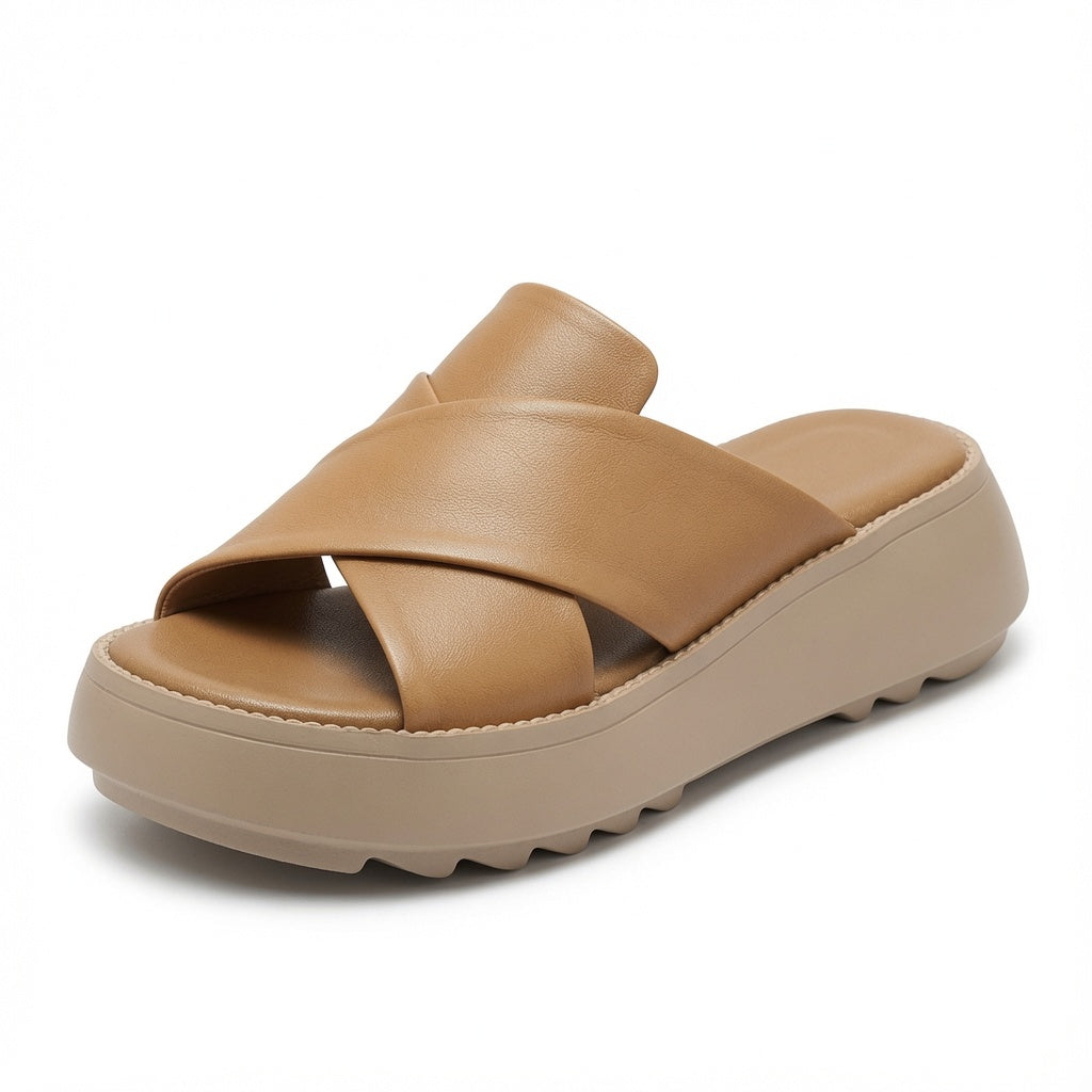 Vintage Platform Slide Sandals