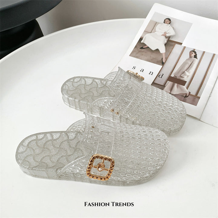 SUNKISSEDSTEP Women’s Crystal Breeze Clog Slides (US 6–8.5)