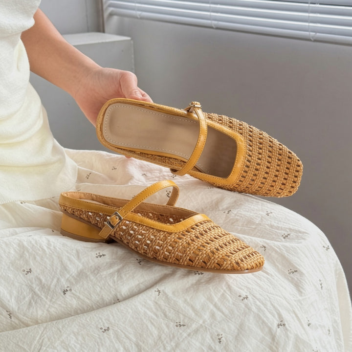 Vintage Woven Mule Sandals