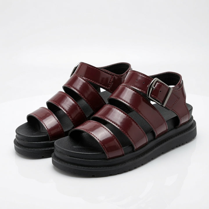Wide Strap Platform Sandals