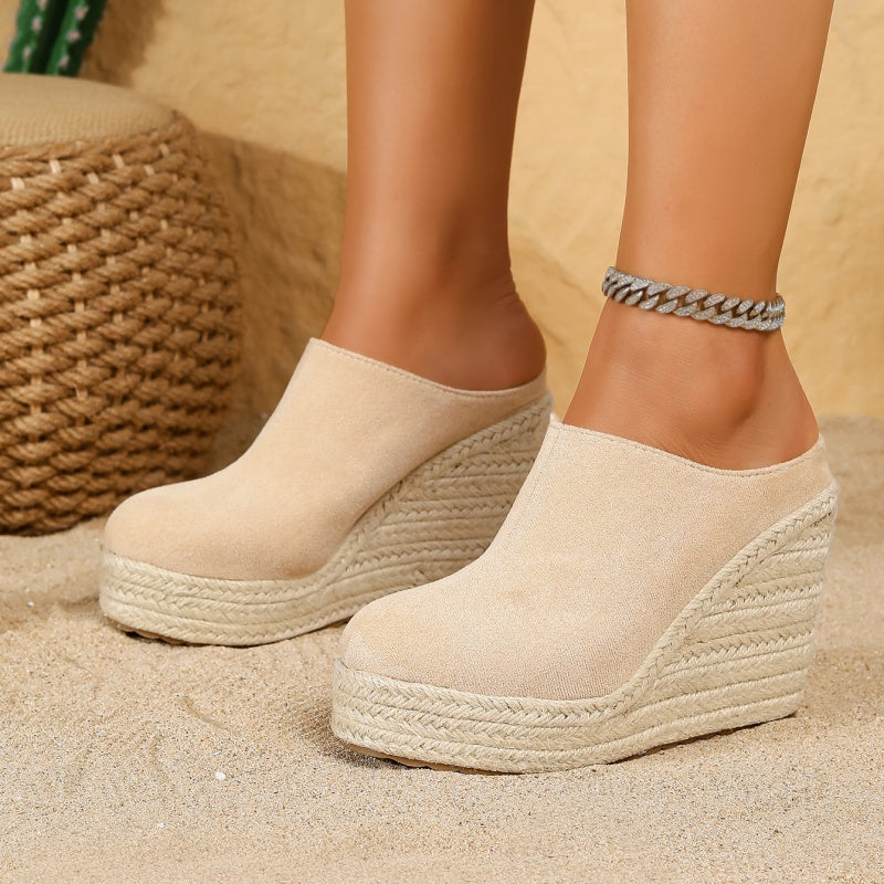 SUNKISSEDSTEP Women’s Valencia Espadrille Mule Wedges (US 5.5–9)