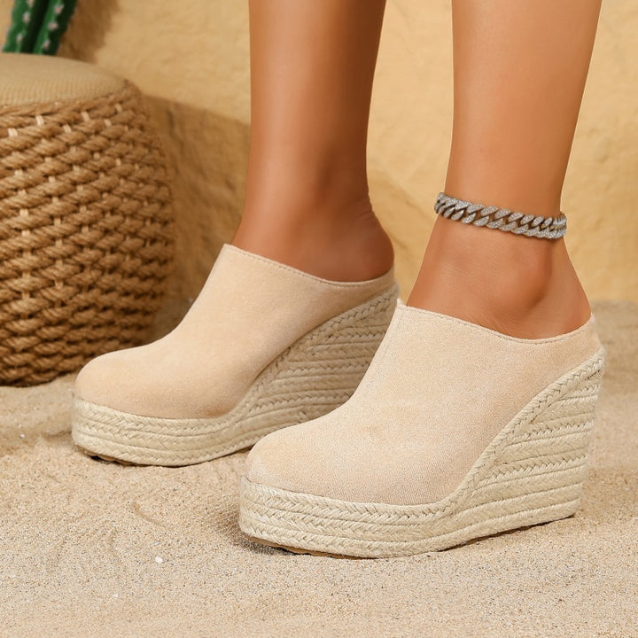 SUNKISSEDSTEP Women’s Valencia Espadrille Mule Wedges (US 5.5–9)