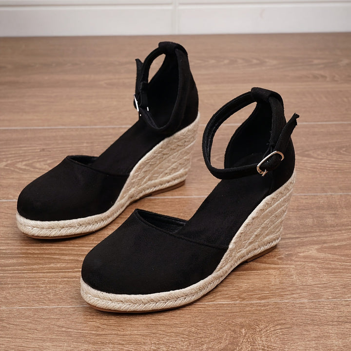 SUNKISSEDSTEP Women’s Marbella Espadrille Wedge Sandals (US 5–9.5)