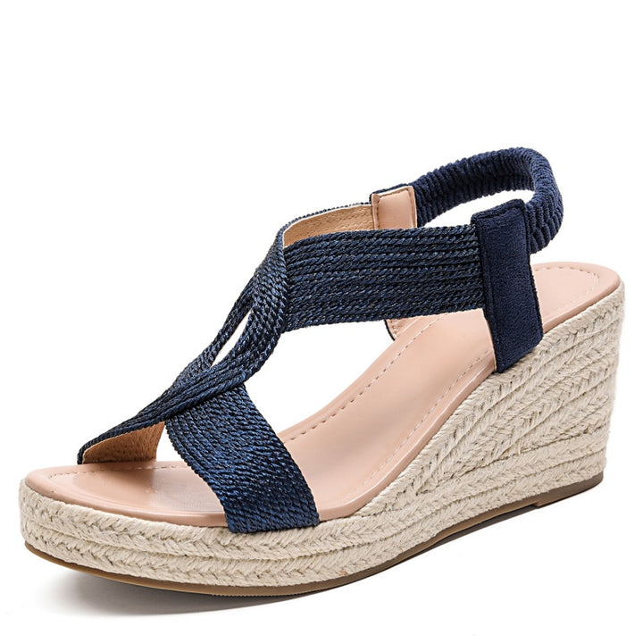 SUNKISSEDSTEP Women’s Riviera Rope-Wedge Roman Sandals (US 5.5–9.5)