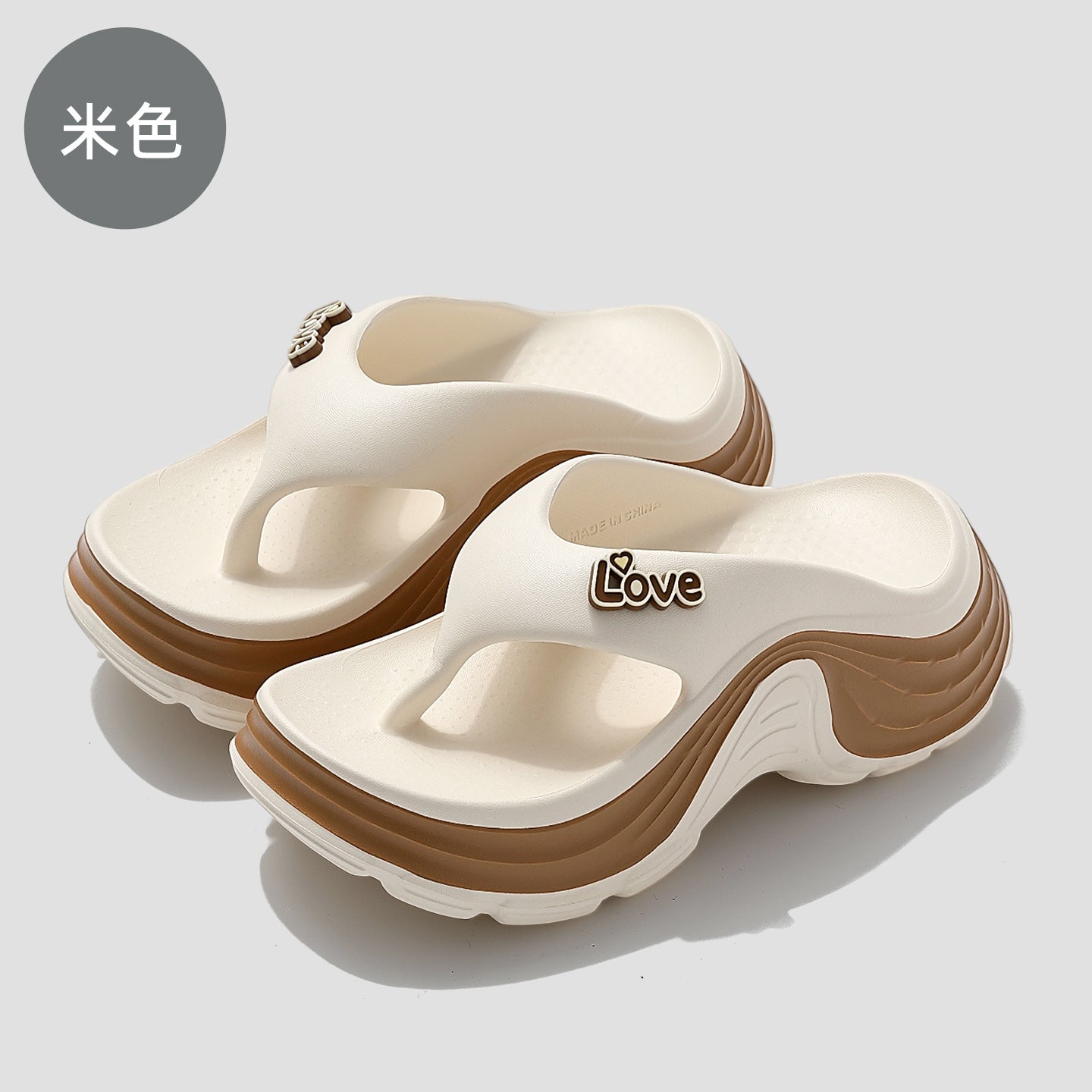 SUNKISSEDSTEP Women’s Thick-Soled Flip Flop Sandals