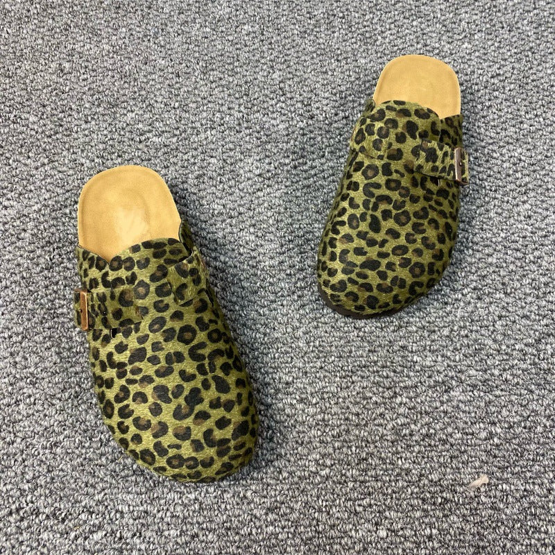 SUNKISSEDSTEP Women’s Leopard Heritage Clog Slides (US 5.5–10.5)