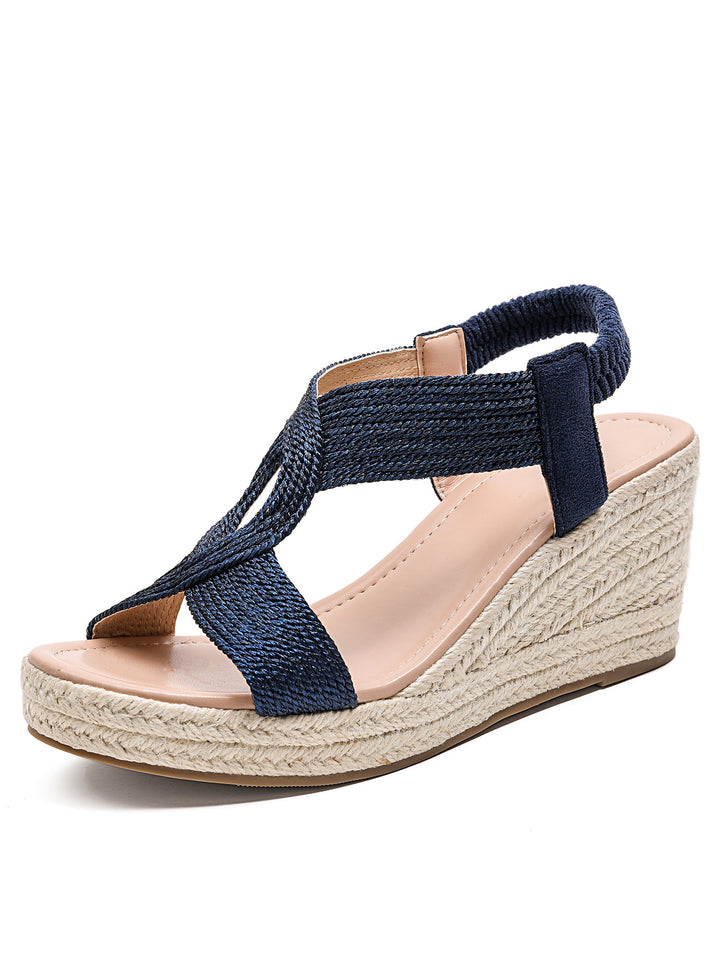 SUNKISSEDSTEP Women’s Riviera Rope-Wedge Roman Sandals (US 5.5–9.5)