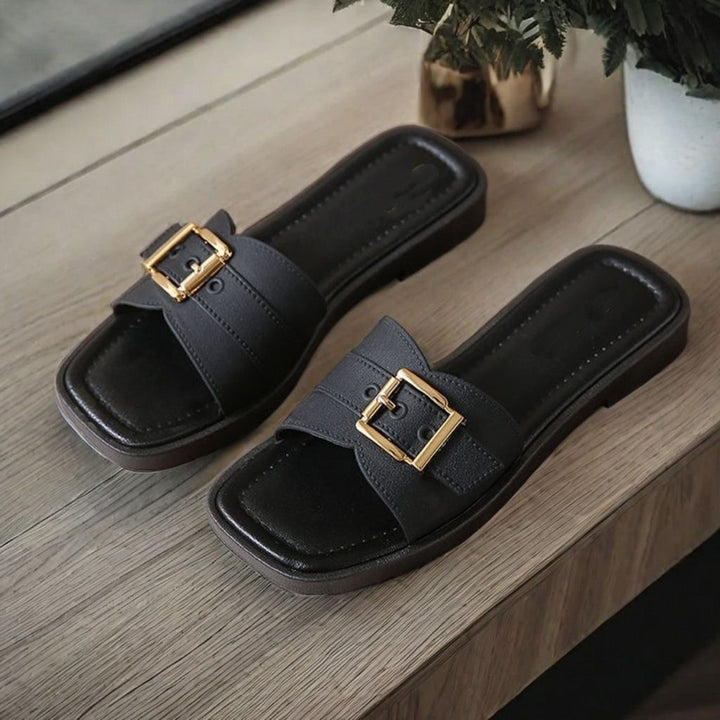 SUNKISSEDSTEP Women’s Rhinestone Platform Slides (US 6–8.5)