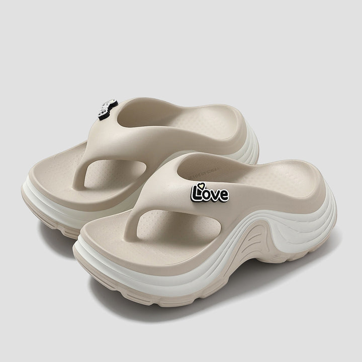 SUNKISSEDSTEP Women’s Thick-Soled Flip Flop Sandals