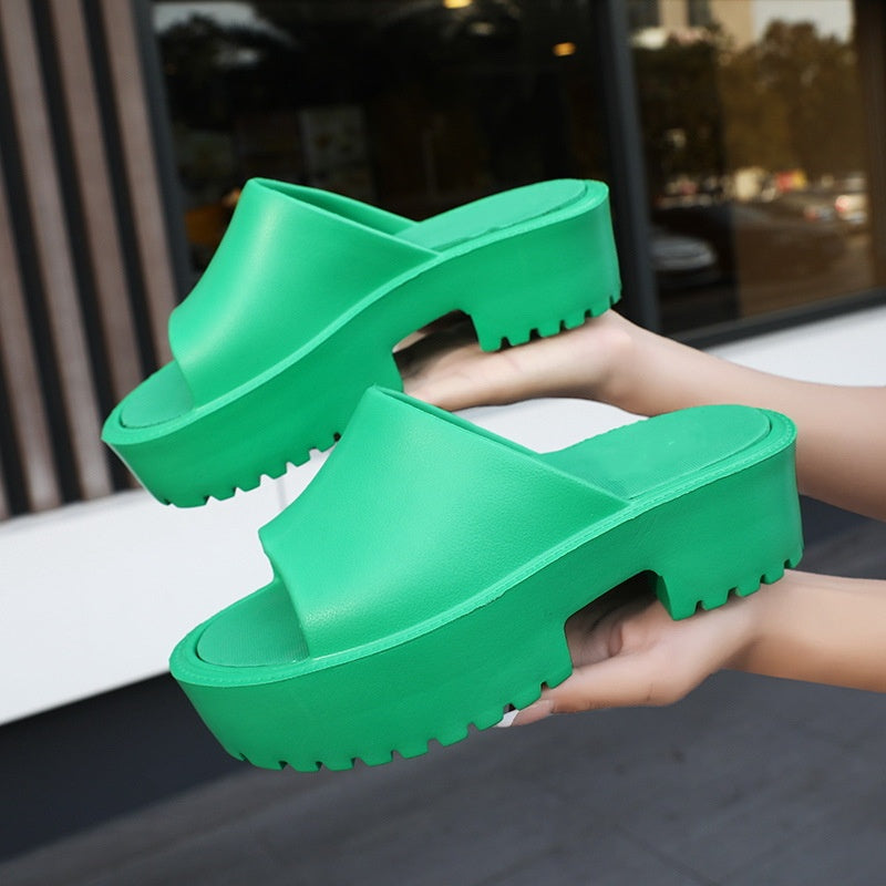 SUNKISSEDSTEP Women’s Nova Platform Slides (US 5.5–8.5)