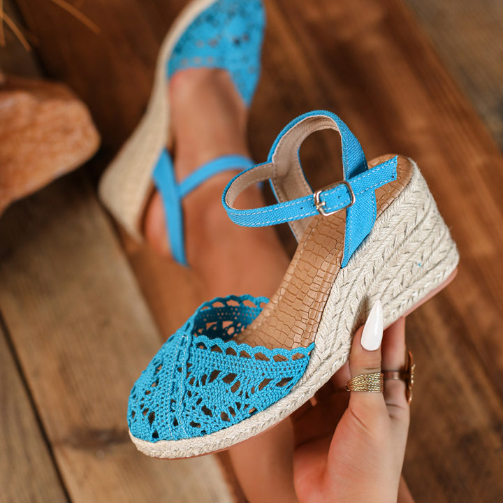 SUNKISSEDSTEP Women’s Marbella Espadrille Platform Sandals (US 5.5–9.5)