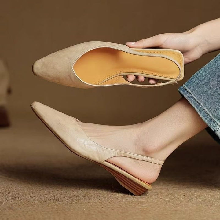 SUNKISSEDSTEP Women’s Paris Pointed-Toe Slingback Flats (US 5.5–8)