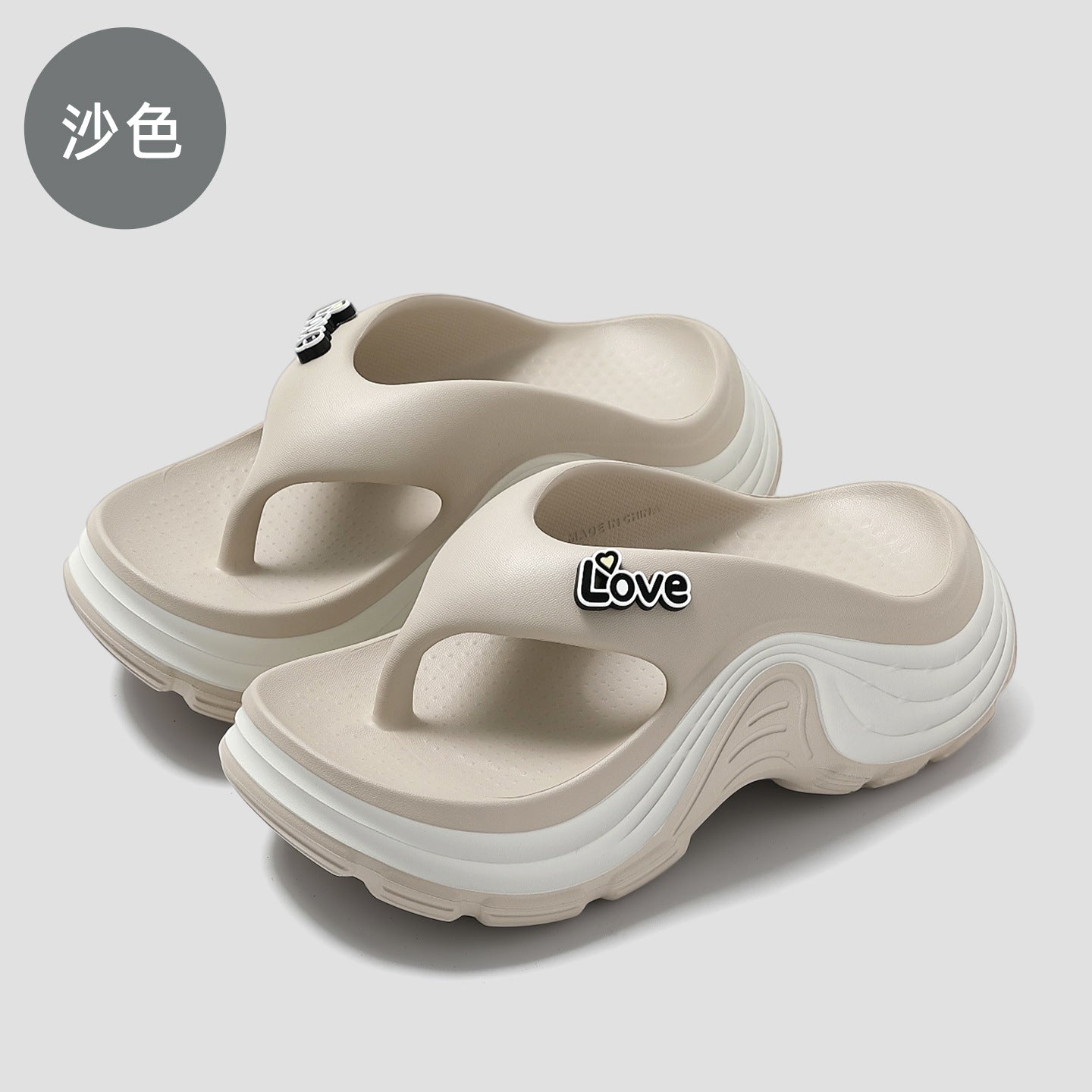 SUNKISSEDSTEP Women’s Thick-Soled Flip Flop Sandals