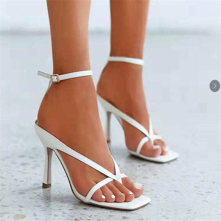 SUNKISSEDSTEP Women’s Toe-Ring Stiletto Sandals (US 5.5–9.5)