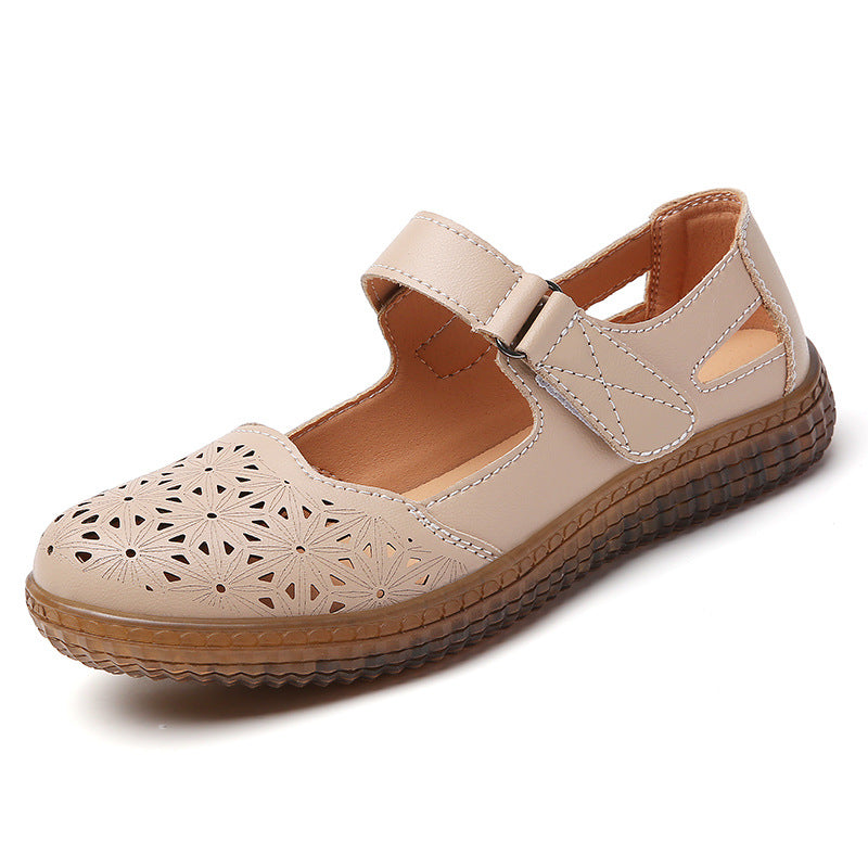 SUNKISSEDSTEP Women’s Breeze Comfort Leather Sandals (US 6–8.5)