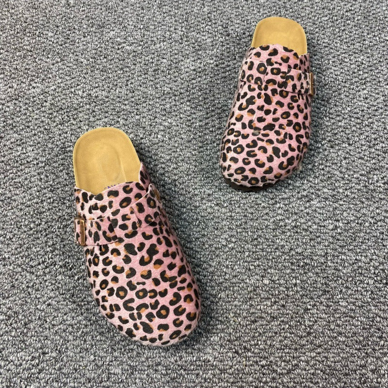SUNKISSEDSTEP Women’s Leopard Heritage Clog Slides (US 5.5–10.5)