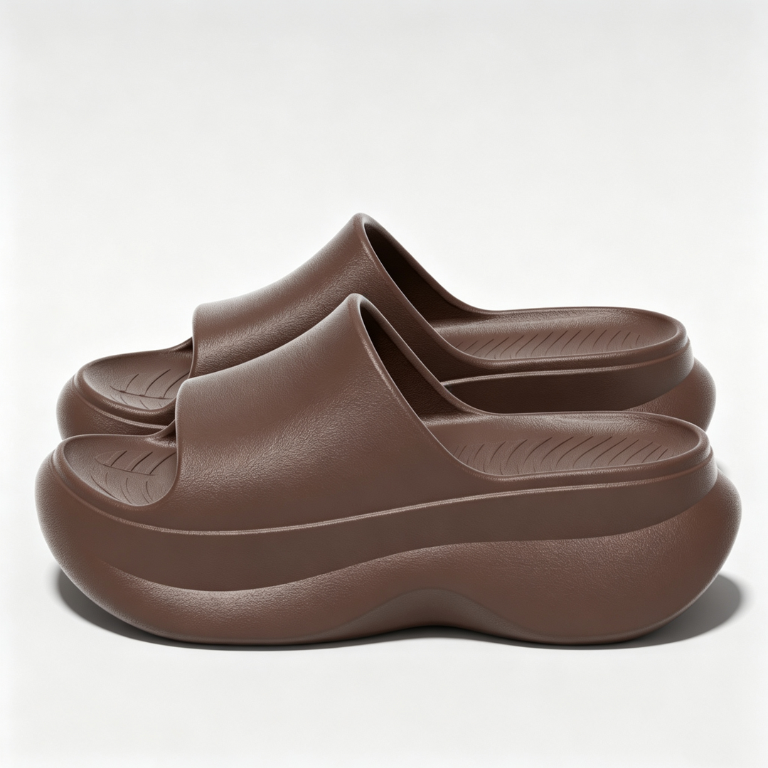 SUNKISSEDSTEP Women’s Cloud Lift EVA Platform Slides