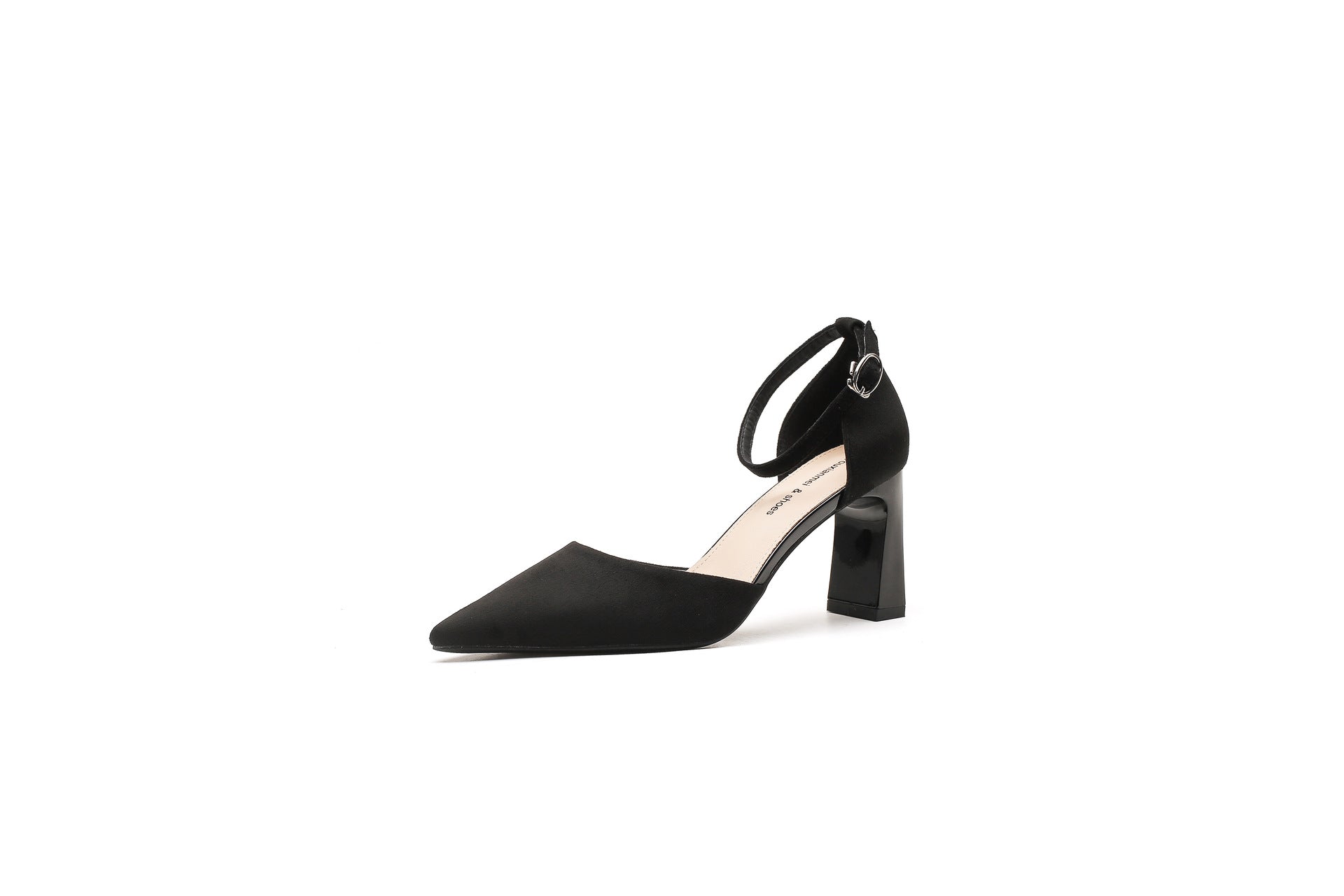 SUNKISSEDSTEP Women’s Elegant Pointed-Toe Block Heel Pumps (US 5–8)