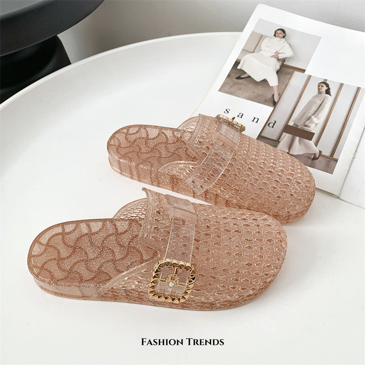 SUNKISSEDSTEP Women’s Crystal Breeze Clog Slides (US 6–8.5)