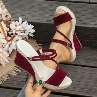 SUNKISSEDSTEP Women’s Sierra Platform Wedge Slides (US 6–9.5)