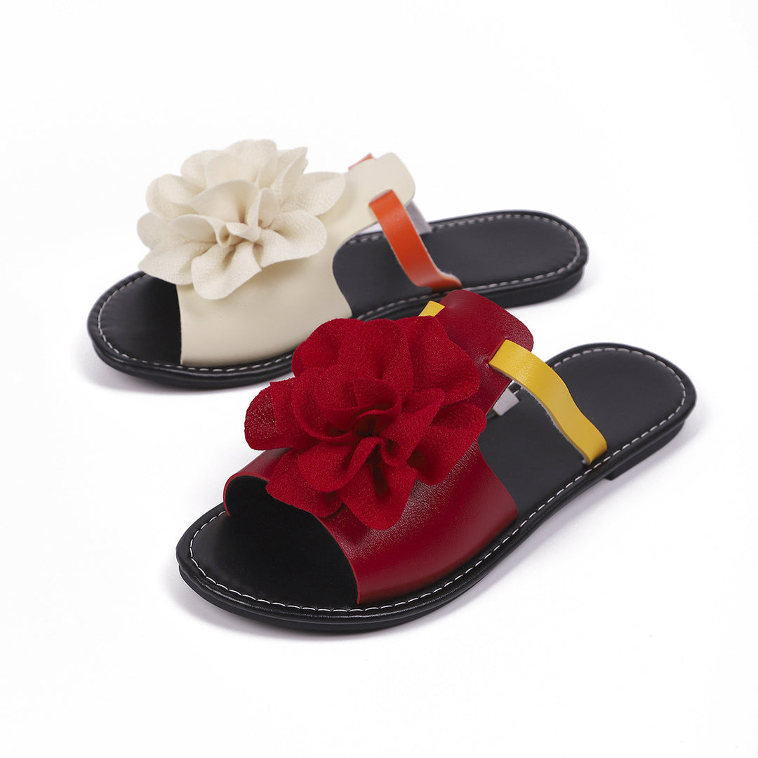 SUNKISSEDSTEP Women’s Flora Colorblock Slide Sandals (US 6–10)