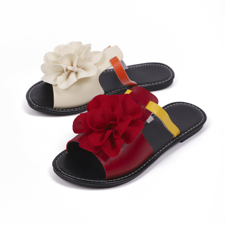 SUNKISSEDSTEP Women’s Flora Colorblock Slide Sandals (US 6–10)