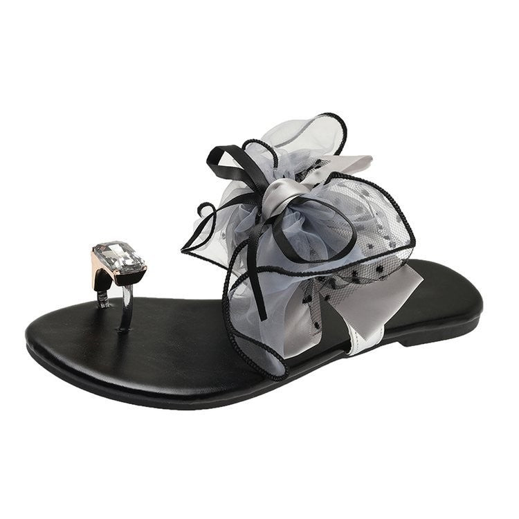 SUNKISSEDSTEP Women’s Isla Bow Toe-Ring Slide Sandals (US 5.5–9)
