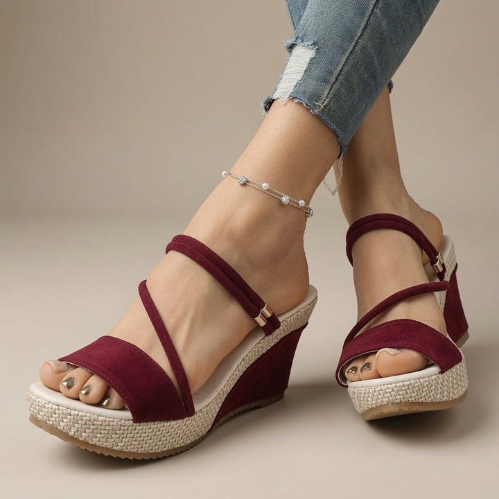 SUNKISSEDSTEP Women’s Platform Wedge Sandals (US 6–9.5)