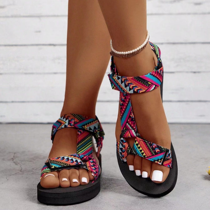 SUNKISSEDSTEP Women’s Printed Comfort Walking Sandals (US 6–9.5)