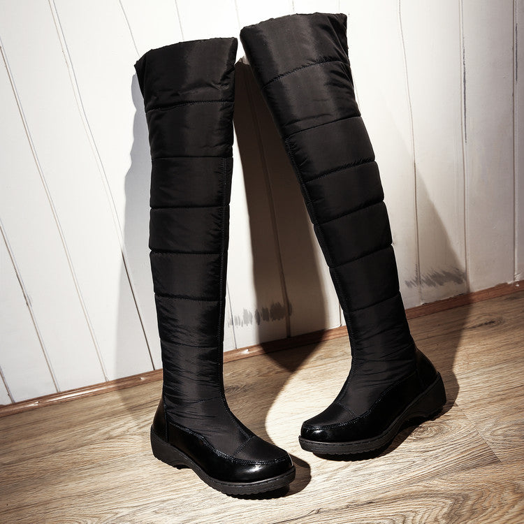 SUNKISSEDSTEP Women’s Waterproof Padded Over-the-Knee Snow Boots