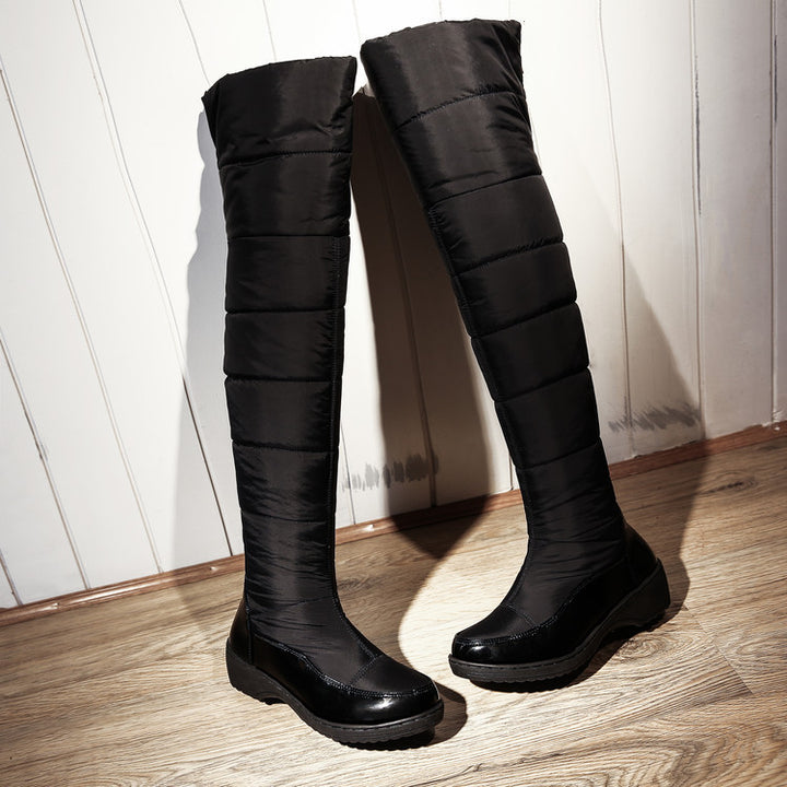 SUNKISSEDSTEP Women’s Waterproof Padded Over-the-Knee Snow Boots